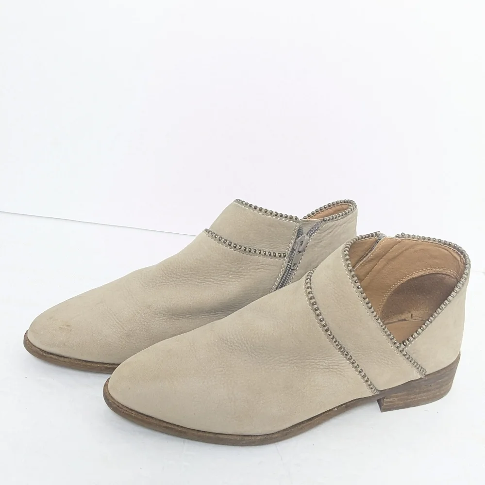Lucky brand leather perrma ankle boots